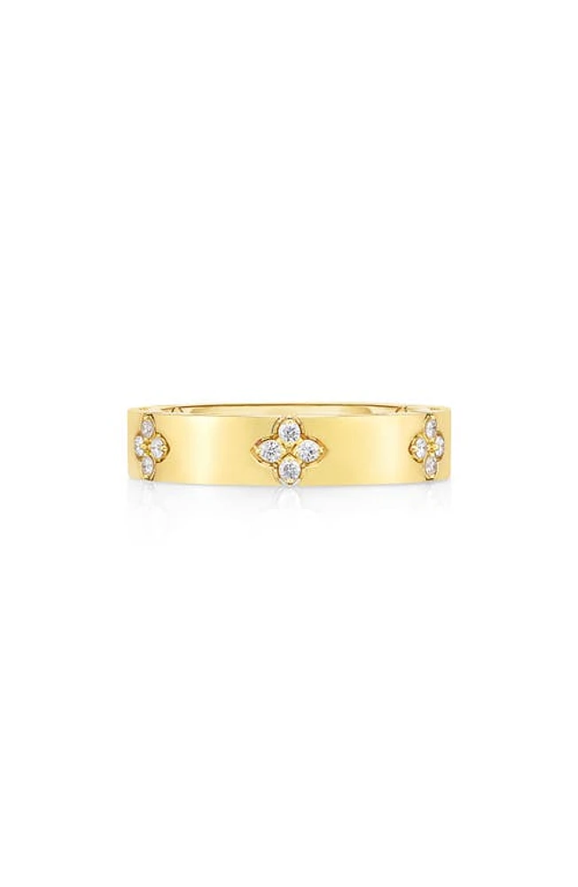 Roberto Coin Love in Verona Diamond Band Ring in Yellow Gold/Diamond at Nordstrom, Size 6.5