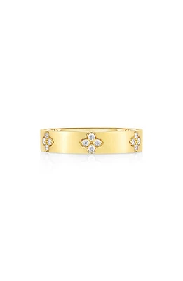 Roberto Coin Love in Verona Diamond Band Ring in Yellow Gold/Diamond at Nordstrom, Size 6.5