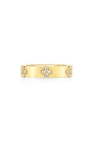 Roberto Coin Love in Verona Diamond Band Ring in Yellow Gold/Diamond at Nordstrom, Size 6.5