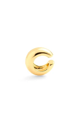 Madewell Single Puffy Ear Cuff in Pale Gold at Nordstrom