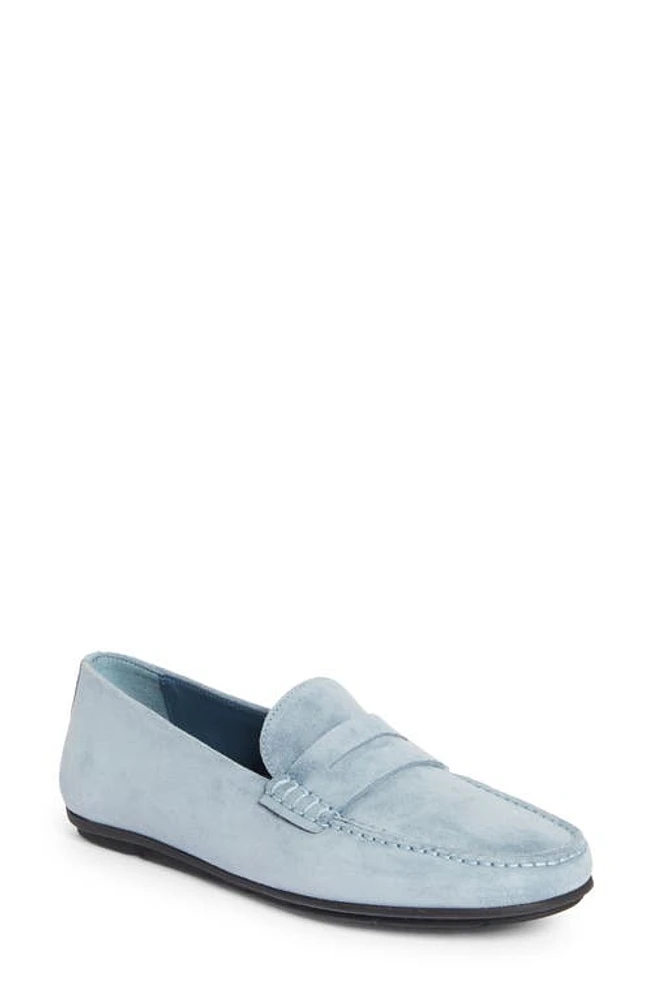 JM WESTON Warning Driving Penny Loafer Blue at Nordstrom,