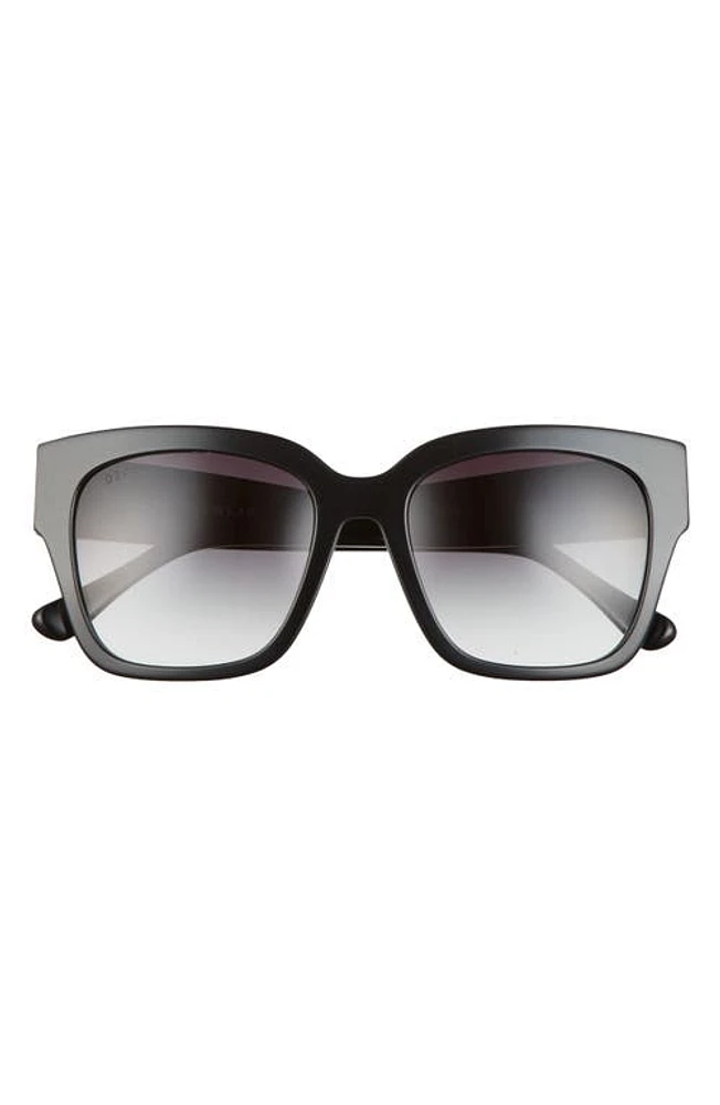 DIFF Bella II 54mm Square Sunglasses in Black at Nordstrom