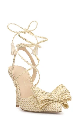 Jessica Simpson Hirlia Pointed Toe Ankle Tie Pump at Nordstrom,