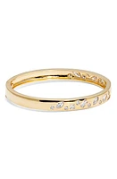 Nordstrom Scattered Mix Cubic Zirconia Bangle in Clear- Gold at Nordstrom