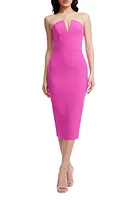 Dress the Population Perla Strapless Bright Fuchsia at Nordstrom,