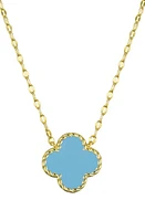 Lily Nily Kids' Clover Pendant Necklace in Turquoise at Nordstrom