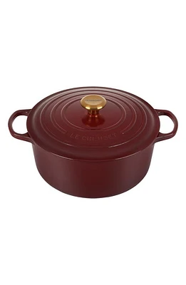 Le Creuset Signature 7 1/4-Quart Round Enamel Cast Iron Dutch Oven in Rhone at Nordstrom