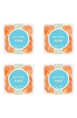 sugarfina But First, Rosé Set of 4 Candy Cubes in Blue at Nordstrom