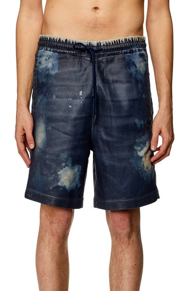 DIESEL Boxy Denim Track Shorts at Nordstrom,