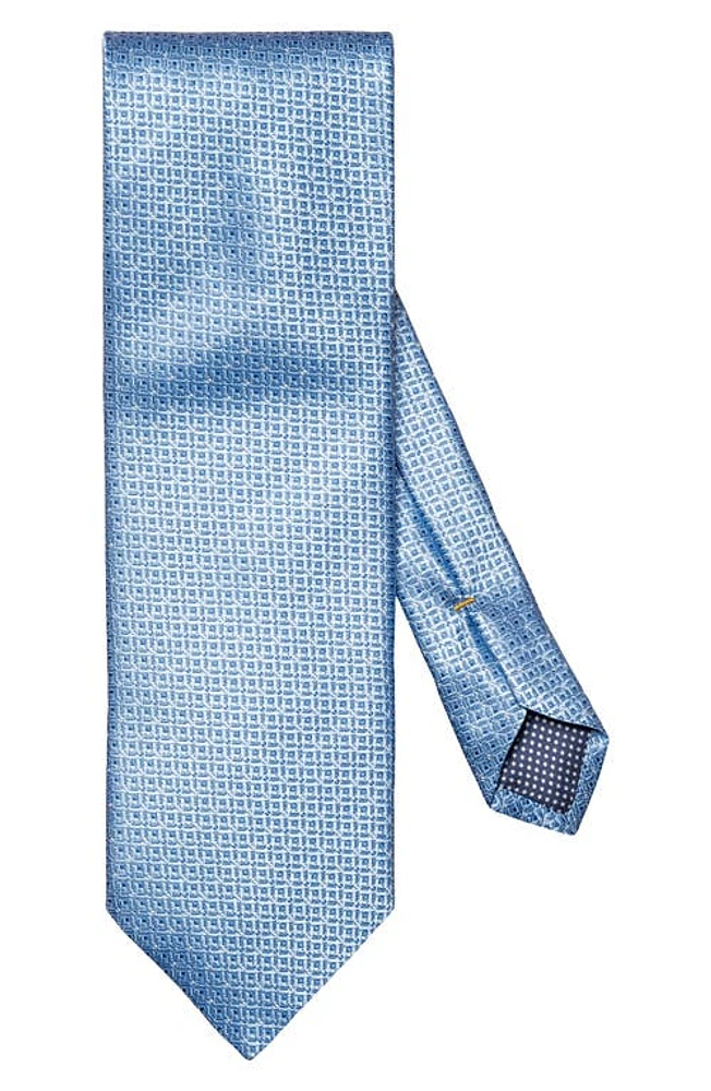 Eton Tonal Geometric Silk Tie in Lt/Pastel Blue at Nordstrom