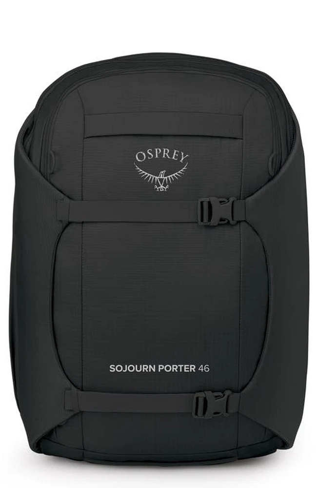 Osprey Sojourn Porter 46-Liter Recycled Nylon Travel Backpack in Black at Nordstrom