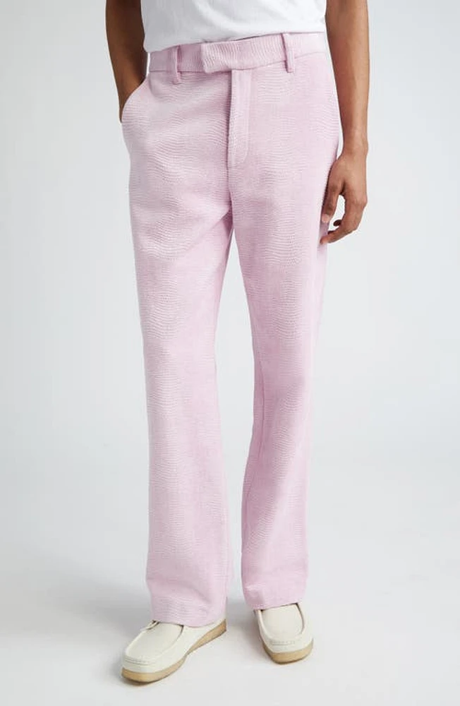 Séfr Richie Embossed Straight Leg Trousers Lavendel Swirl at Nordstrom,