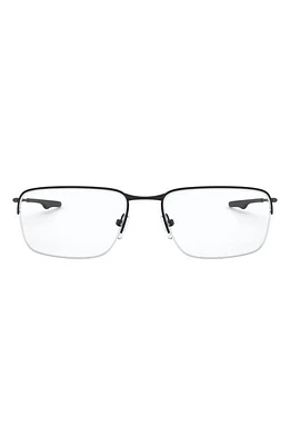 Oakley Wingback SQ 54mm Semirimless Rectangular Optical Glasses in Black at Nordstrom