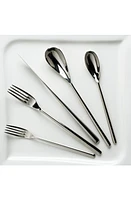 Fortessa Dragonfly Black 5-Piece Place Setting in Silver at Nordstrom