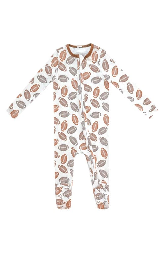 Copper Pearl Zip-Up Footie Pajamas Blitz at Nordstrom,