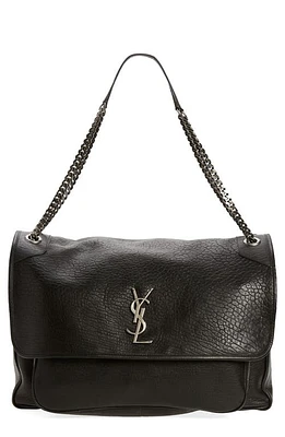 Saint Laurent X-Large Niki Leather Shoulder Bag in Noir at Nordstrom