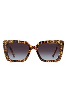 Marc Jacobs 52mm Gradient Square Sunglasses in Pattern Havana/Brown Blue at Nordstrom