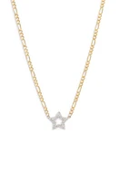 Meira T Diamond Star Necklace in Yellow at Nordstrom, Size 18