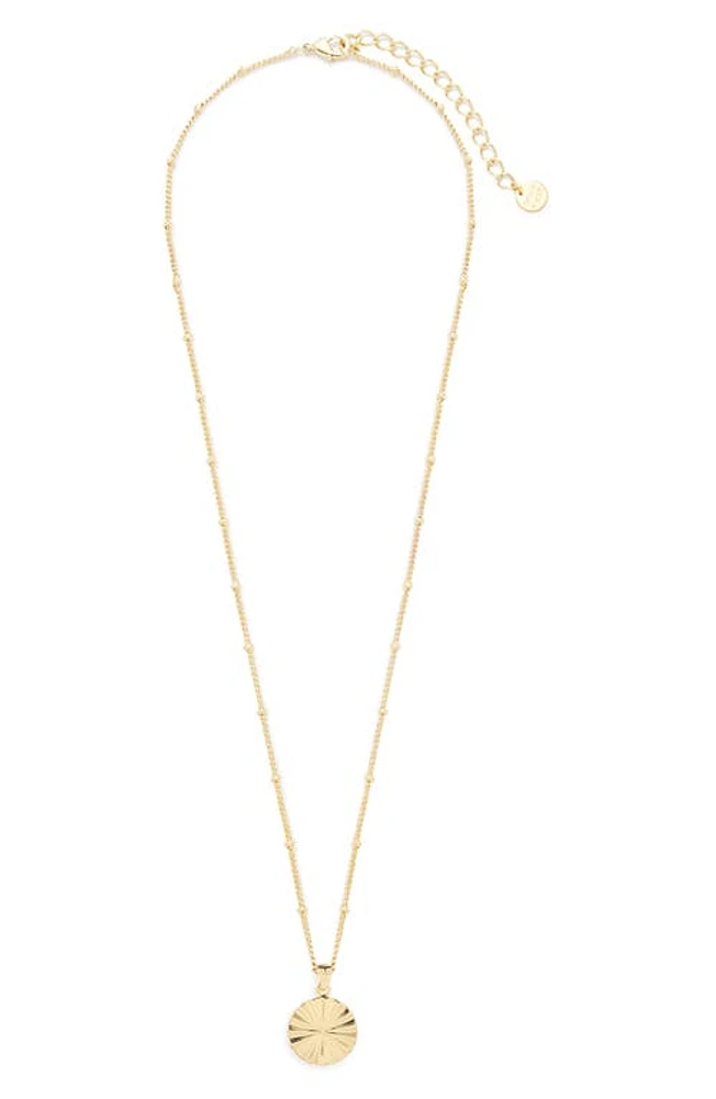 Brook and York Celeste Sunburst Pendant Necklace in Gold at Nordstrom