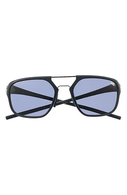 TAG Heuer Line 56mm Square Sport Sunglasses in Matte Blue /Blue at Nordstrom