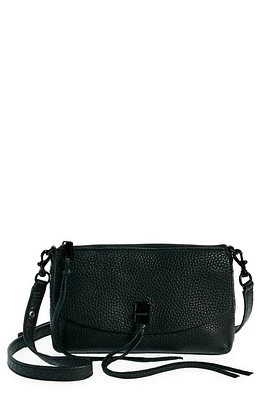 Rebecca Minkoff Darren Top Zip Leather Crossbody Bag in Black at Nordstrom