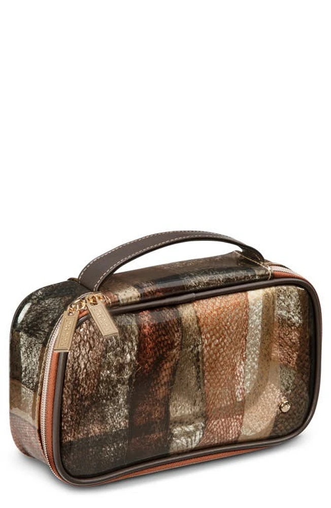 Stephanie Johnson Miami Cobra Clare Medium Makeup Bag in Multi at Nordstrom