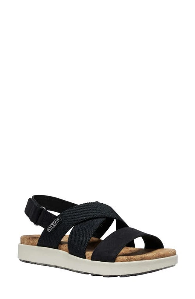 KEEN Elle Slingback Sandal Black/Birch at Nordstrom,