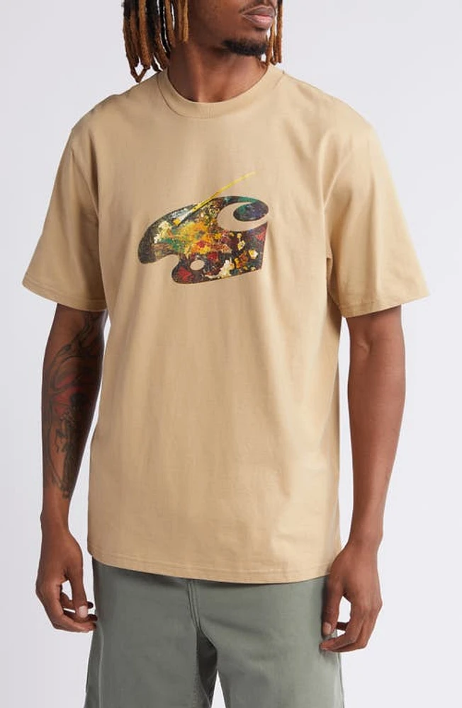 Carhartt Work Progress Palette Organic Cotton Graphic T-Shirt Sable at Nordstrom,