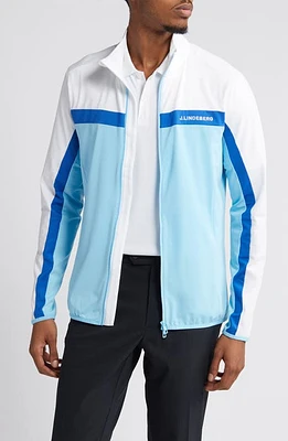 J. Lindeberg Jarvis Mid Layer Performance Jacket Baltic Sea at Nordstrom,