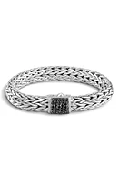 John Hardy Classic Chain Lava Rope Bracelet in Black at Nordstrom