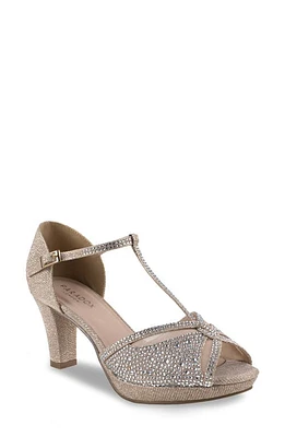 Paradox London Pink Nora T-Strap Platform Sandal Champagne at Nordstrom,