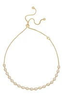 Ettika Pavé Teardrop Bead Necklace in Gold at Nordstrom