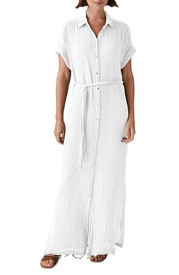 Michael Stars Allen Tie Waist Maxi Shirtdress at Nordstrom,