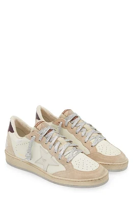 Golden Goose Ball Star Low Top Sneaker White/Beige at Nordstrom,