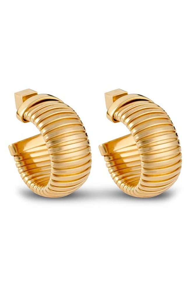 IVI Los Angeles Gaia Oval Hoop Earrings in Yellow Gold at Nordstrom