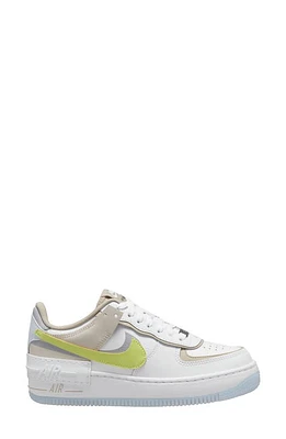 Nike Air Force 1 Shadow Sneaker White/Lemon/Grey at Nordstrom,