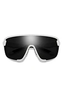 Smith Bobcat 135mm ChromaPop Shield Sunglasses in White /Black at Nordstrom