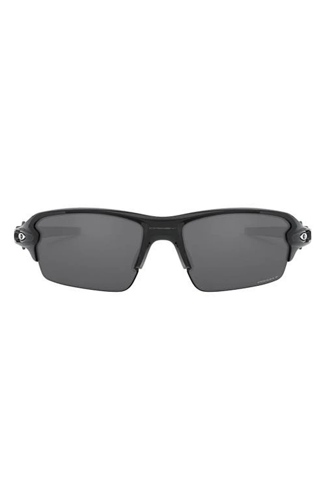 Oakley 61mm Prizm Polarized Retangular Sunglasses in Black at Nordstrom