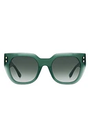 Isabel Marant 53mm Cat Eye Sunglasses in Green/Green Shaded at Nordstrom