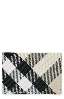 burberry Business Check Jacquard Card Case in Lichen at Nordstrom