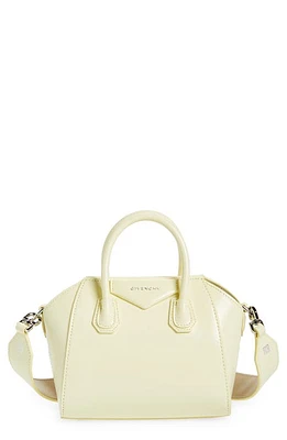 Givenchy Toy Antigona Leather Satchel in Soft Yellow/Natural Beige at Nordstrom