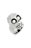 Alexander McQueen Men's The Knuckle Skull Ring 0446-Mcq0911Sil. v.b Antil at Nordstrom, Us