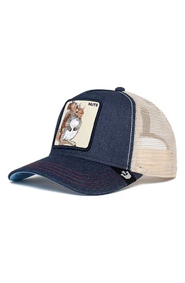 Goorin Bros. The Nuts Squirrel Patch Denim Trucker Hat in Navy at Nordstrom