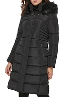 Kenneth Cole New York Memory Faux Fur Trim Hooded Puffer Coat at Nordstrom,