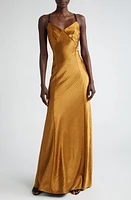 Jason Wu Collection Hammered Satin Gown Burnished Gold at Nordstrom,