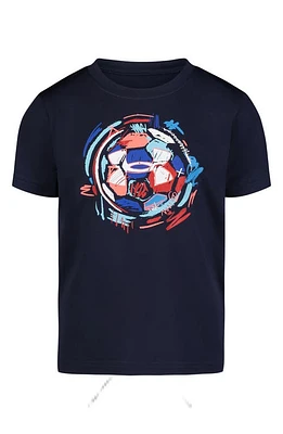 Under Armour Kids' Brushy Soccer Performance Graphic T-Shirt in Midnight Navy at Nordstrom, Size 2T