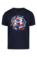 Under Armour Kids' Brushy Soccer Performance Graphic T-Shirt in Midnight Navy at Nordstrom, Size 2T