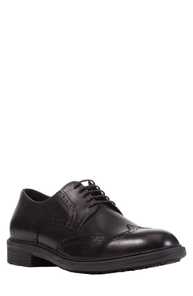 Geox Walk Pleasure Wingtip Derby Black at Nordstrom,