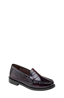 Johnston & Murphy Kids' Hayes Penny Loafer Burgundy Brush-Off Leather at Nordstrom, M