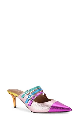 Kurt Geiger London Pierra Mary Jane Pointed Cap Toe Mule in Purple Metallic Multi at Nordstrom, Size 6.5Us